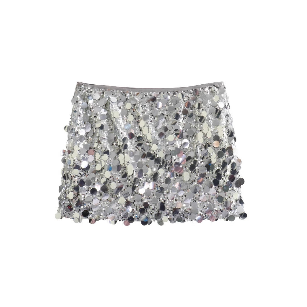 Sequins Mini Skirt